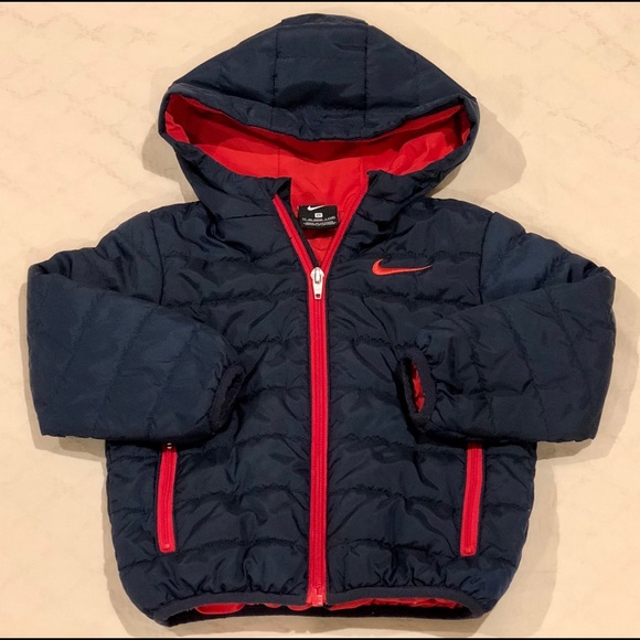 Nike Other - Nike toddler navy hooded puffer jacket size 2T